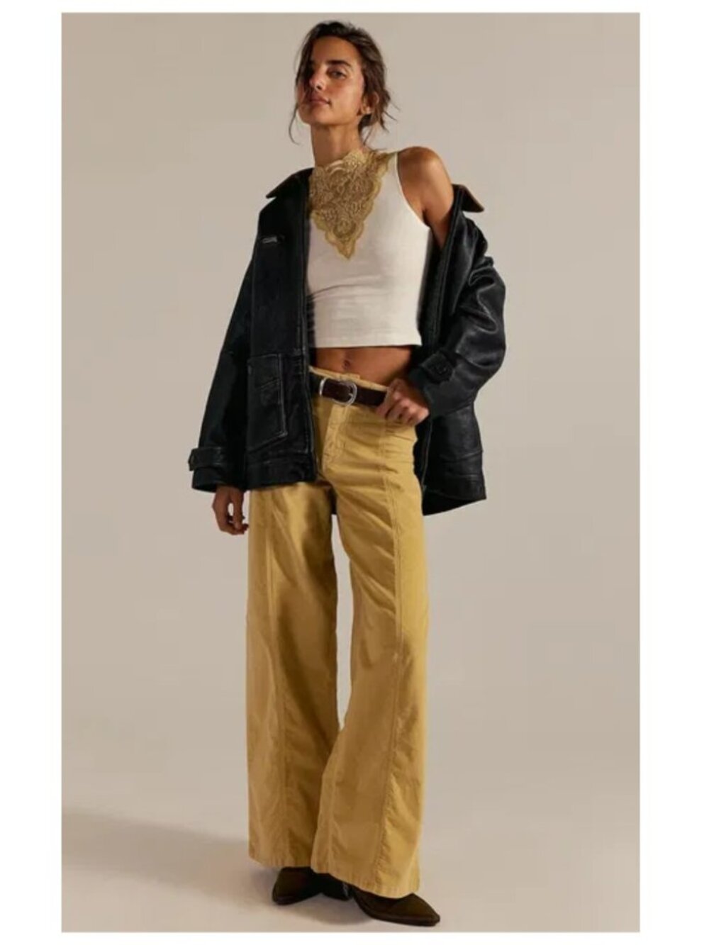We the Free Libre Cord Wide-Leg Jeans, Size 29, NWT